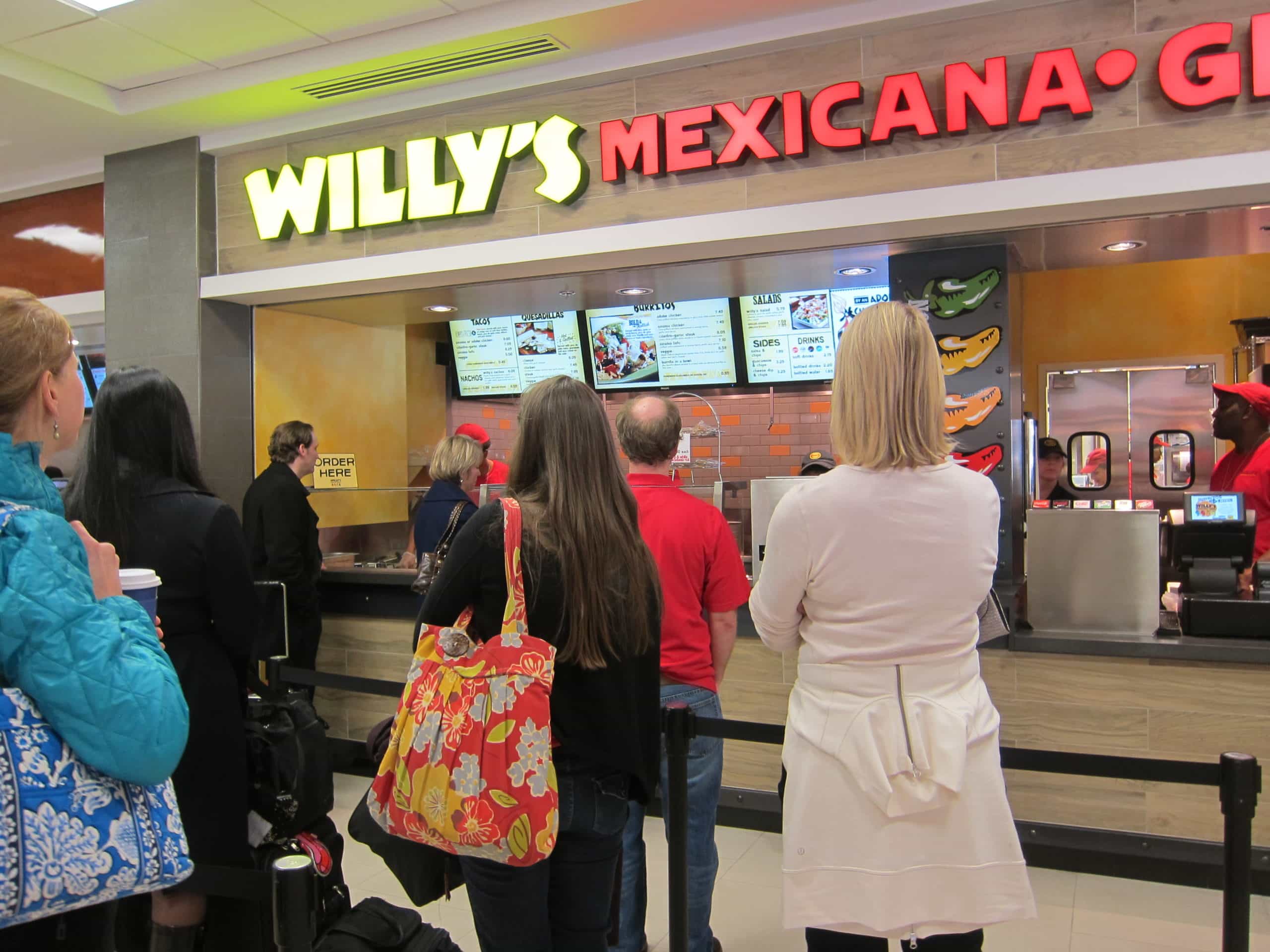 Willy's Mexican in Atlanta Airport Terminal B Food Court