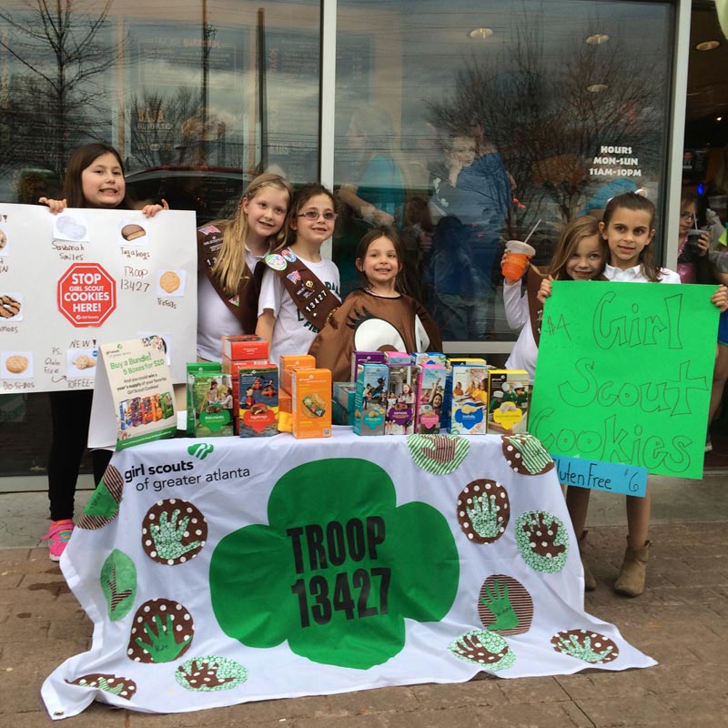 Girl Scout fundraising at Willy's Mexicana